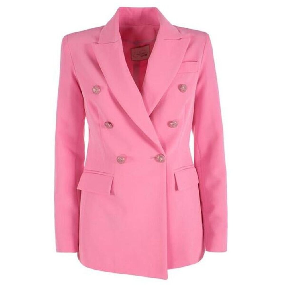 Yes Zee Elegant Pink Nylon Classic Women's Jacket